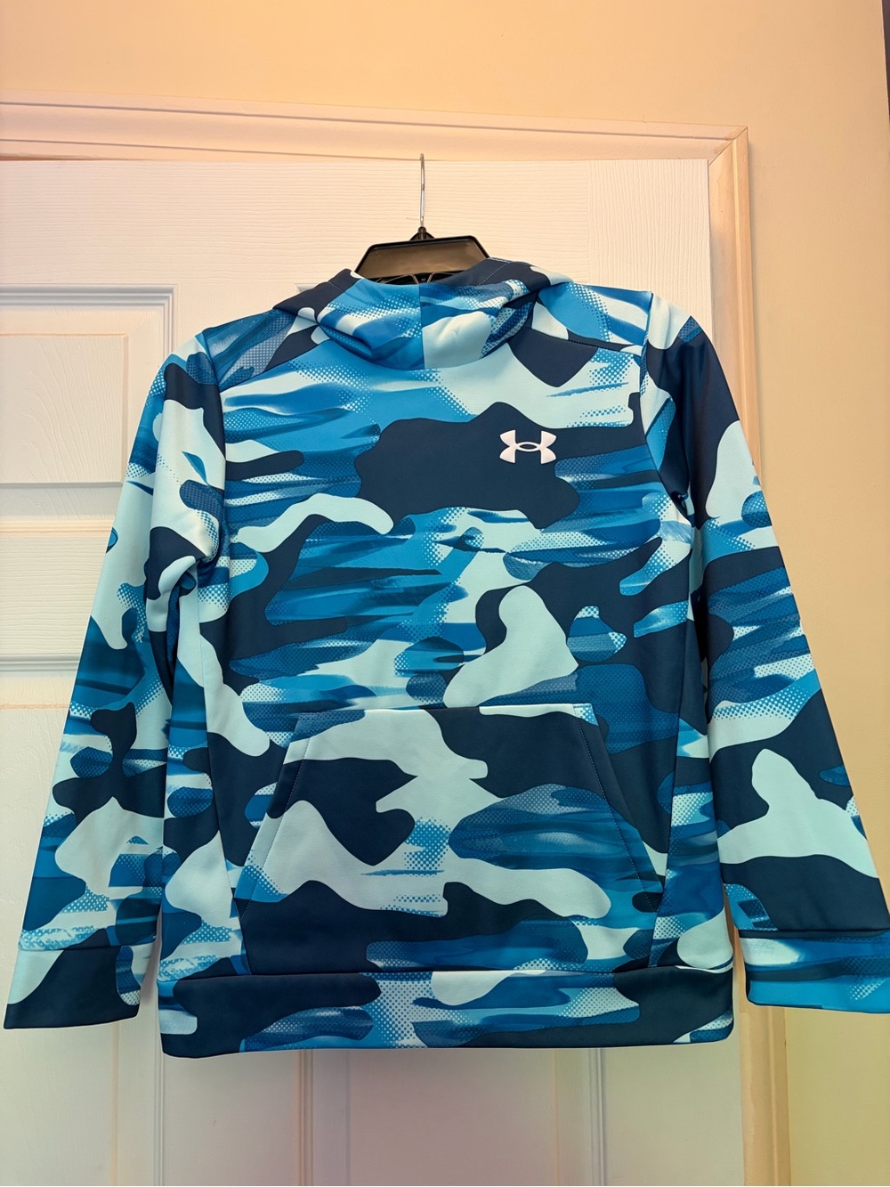 Under Armour Kids' Blue Camo Hoodie